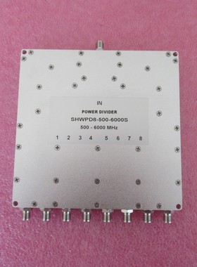 SHW 500-6000MHz 10W SMA RF射频同轴8路一分八功率功分器
