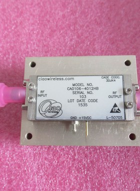 Ciaowireless进口100MHz-8GHz 43dB增益 SMA 射频低噪声放大器