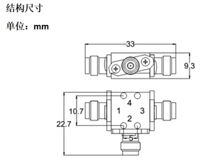 65GHz IF 双平衡 混频器 SMA RF 1.85mm 14GHz