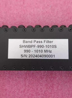 SHWBPF-990-1010S 990-1010MHz SMA母 5W 射频同轴带通滤波器