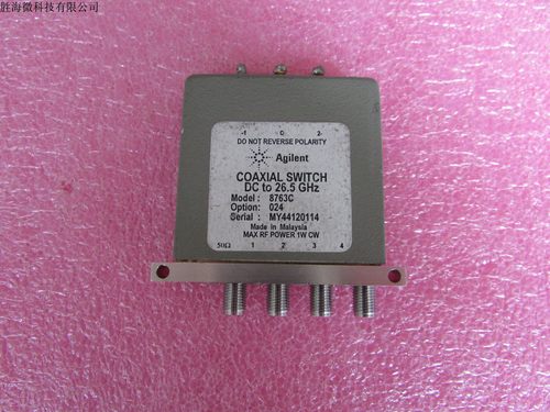 Agilent 8763C DC-26.5GHz SPDT 24V带负载 射频微波同轴开关
