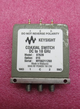 KEYSIGHT进口 8762B 15V 18GHz SPDT 单刀双掷 射频微波同轴开关
