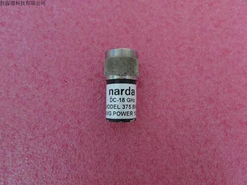 NARDA进口 375BNM  DC-18GHz 10W  50欧姆  射频微波同轴高频RF N头负载 品牌：NARDA 型号：375BNM 平均功率(W)：10 频率范围(GHz)：DC-18 驻波比(Max)：1.20:1 阻抗：50 ohms 连接器形式：N-Male