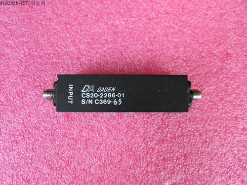 DA进口 CS20-2286-01  7.1-8.5GHz  SMA母 射频微波同轴带通滤波器 质量包好，包能用 可提供详细测试图 型号：CS20-2286-01 中心频率：7.85GHz 通过频率：  7.1-8.5GHz 接头：SMA F
