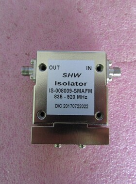 SHW进口 835-920MHz 19dB  SMA RF 射频微波同轴隔离器