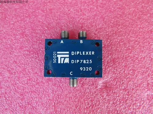TRM进口 50021 射频同轴双工器 DC-2GHz低通  6.4-9.2GHz 带通滤波器   低通滤波器频率：DC-2GHz 带通滤波器频率：6.4-9.2GHz 接头：SMA母头