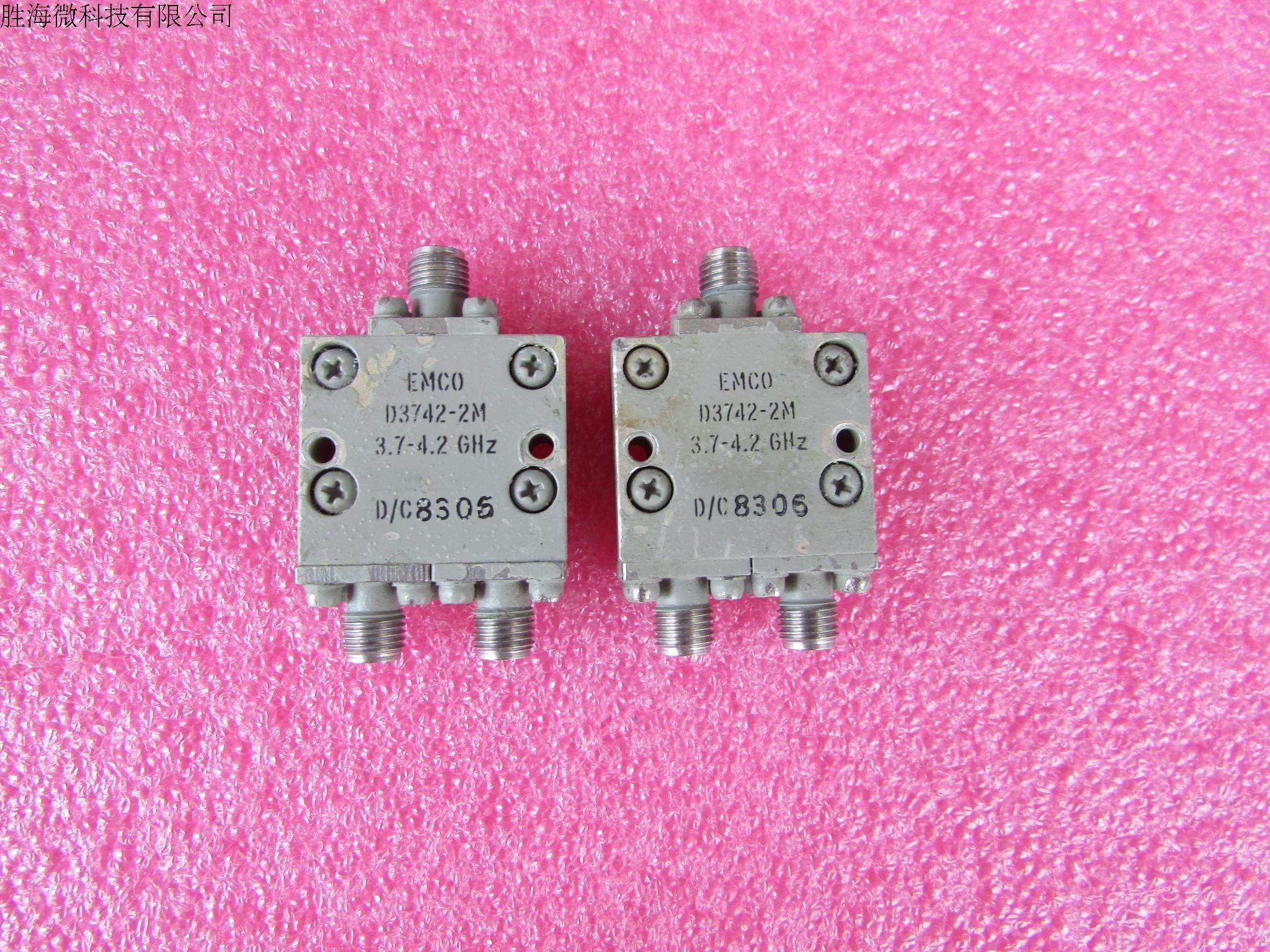 emco进口d3742-2m  3.7-4.2ghz sma  一分二 射频微波同轴功分器