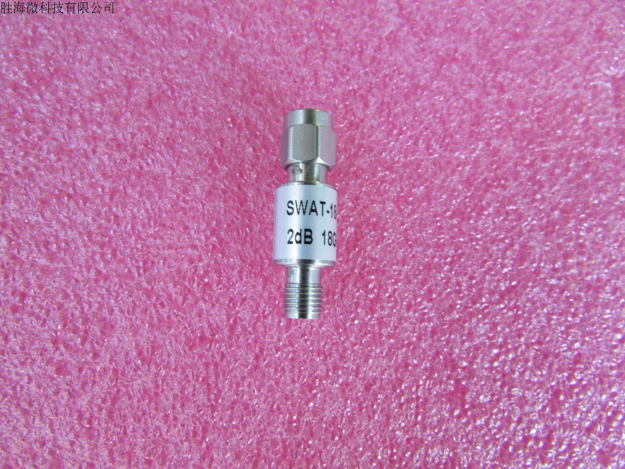 SWAT-18-02 2dB DC-18GHz 2W SMA RF 射频微波同轴固定衰减器 型      号：SWAT-18-02  衰  减  量: 2dB 频      率：DC-18GHz  接       头：SMA公-SMA母 功       率：2W /瓦