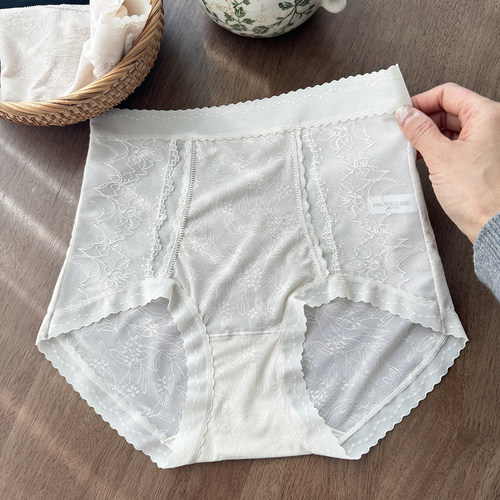 蕾丝梦镜~高腰微收腹性感女内裤