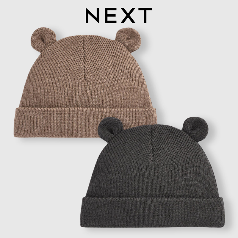 秋冬款护耳防风男童3个月针织帽