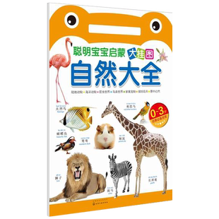聪明宝宝启蒙大挂图 自然大全 0-3岁幼儿童入门认知 中英双语 幼儿园宝宝早教启蒙认知读物 趣味故事 幼儿启蒙教材声母韵母拼读书