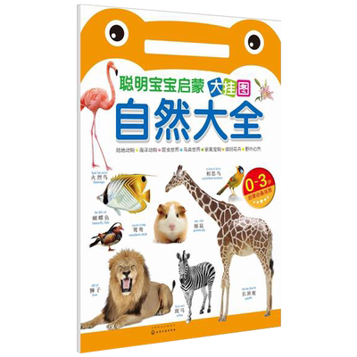 聪明宝宝启蒙大挂图 自然大全 0-3岁幼儿童入门认知 中英双语 幼儿园宝宝早教启蒙认知读物 趣味故事  幼儿启蒙教材声母韵母拼读书