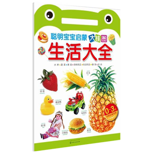 聪明宝宝启蒙大挂图 生活大全 0-3岁幼儿童入门认知 中英双语 幼儿园宝宝早教启蒙认知读物 趣味故事 幼儿启蒙教材声母韵母拼读书