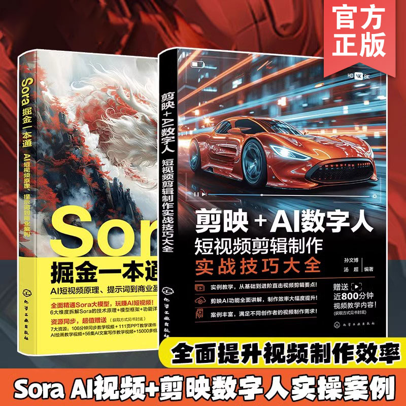 Sora掘金一本通+剪映AI数字人