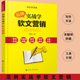 低成本营销创业者参考书籍 软文写作方法与技巧实例详解 软文营销关键词挖掘技巧书籍 范例实战学软文营销 正版