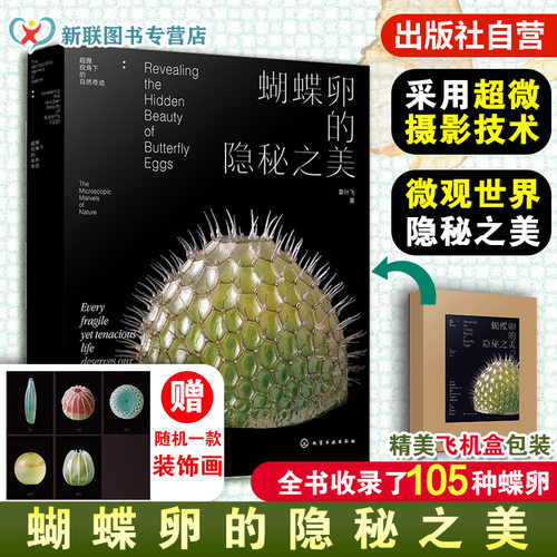 蝴蝶卵的隐秘之美 章叶飞 蝴蝶生长发育自然科普读物 昆虫科普图鉴微距摄影 蝴蝶大百科 昆虫记虫子王国 野外蝴蝶图解图谱一本通书