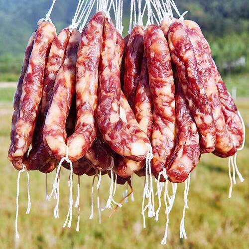江西土猪肉手工腊肠井冈山风干腊