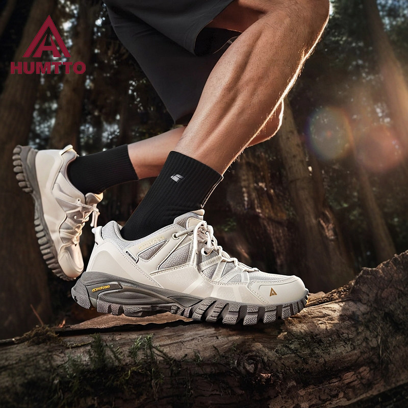 悍途休闲鞋男夏季新款轻便透气软底减震运动鞋户外防滑徒步登山鞋