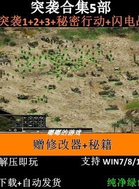 突袭1+2/秘密行动+3/闪电战中文版 PC电脑单机游戏送修改器秘籍