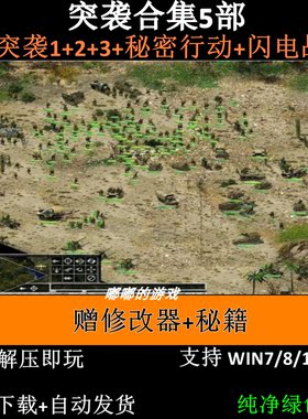 突袭1+2/秘密行动+3/闪电战中文版 PC电脑单机游戏送修改器秘籍