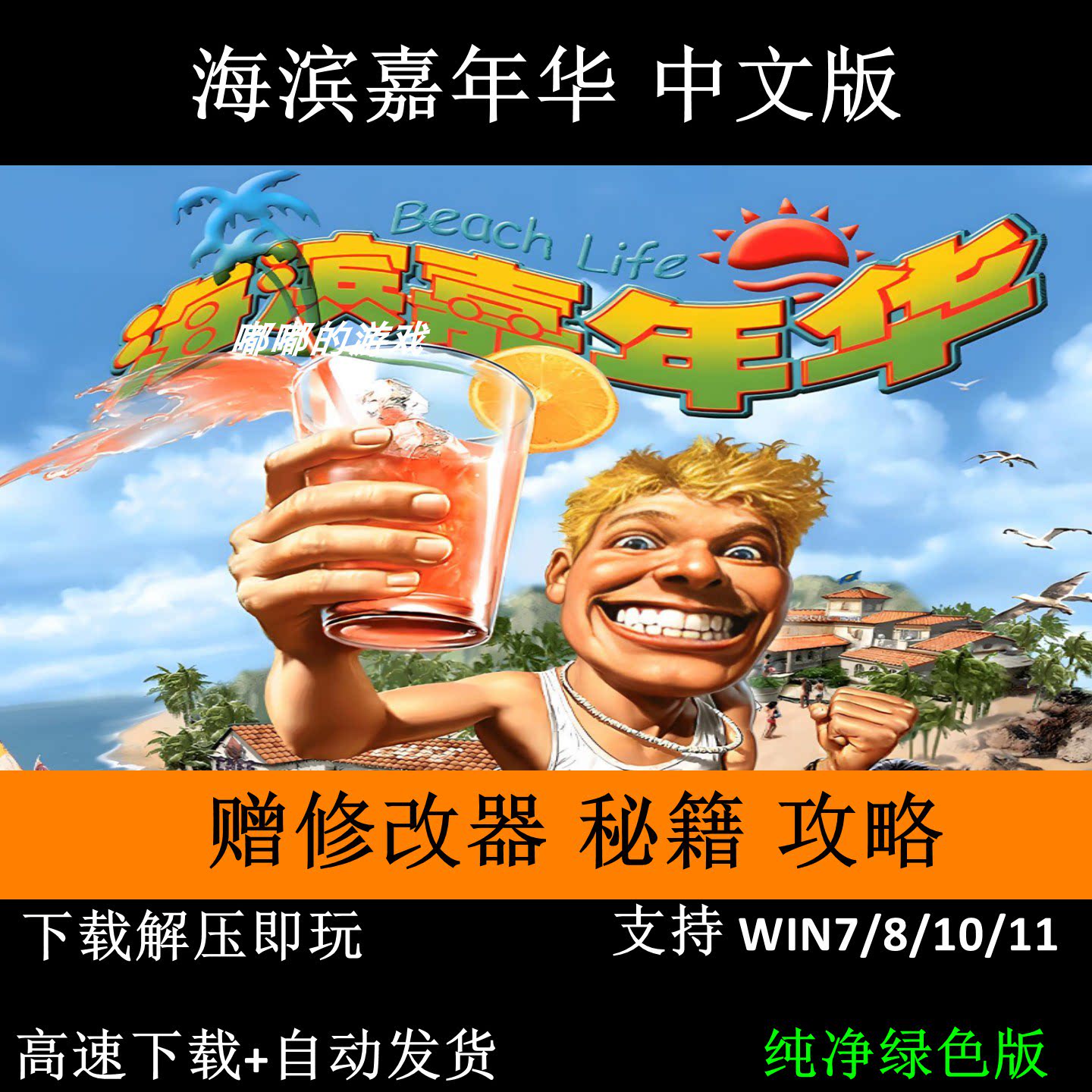 海滨嘉年华+修改器+秘籍+变速器+攻略可全屏可窗口不卡鼠标不花屏