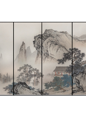 古代名画超大装饰贴办公室中国风