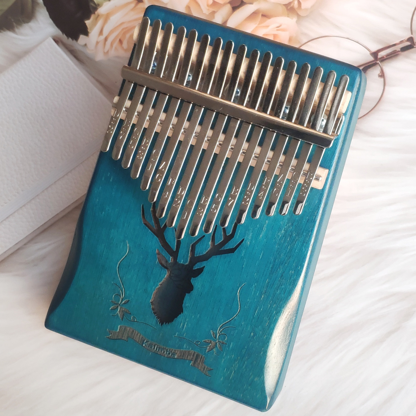 高档卡林巴琴21音拇指琴电箱17音kalimba初学易学五指手指琴乐器