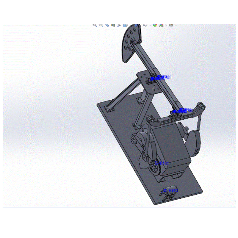 (JX1223)常规式游梁抽油机设计【含SOLIDWORKS三维+CAD图+说明】