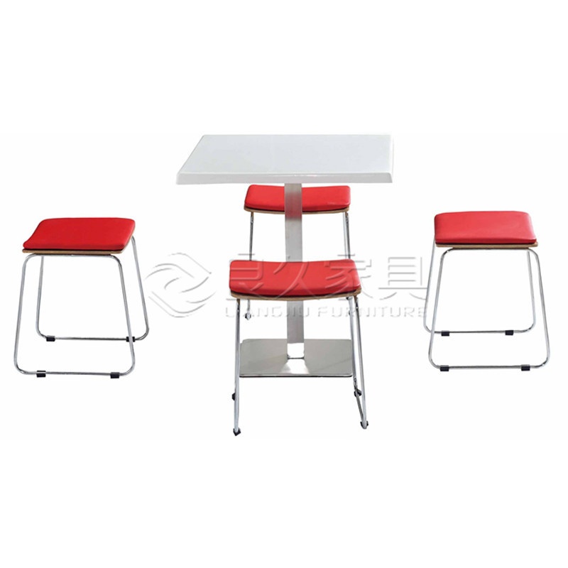 奶茶店快餐厅桌椅组合餐厅大理石桌子简约小吃甜品奶茶店矮吧桌椅