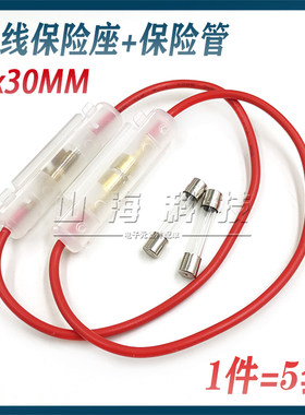 6x30MM玻璃保险丝管座带线