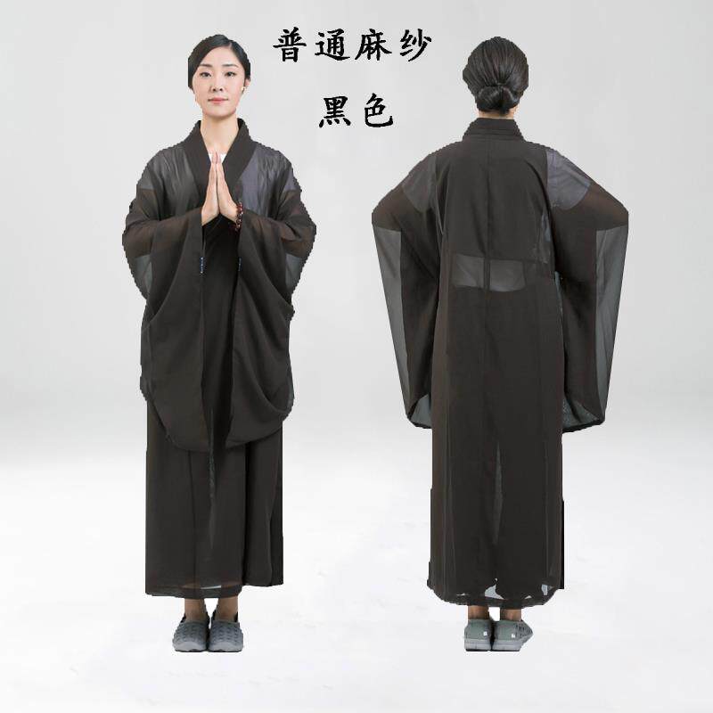 新款僧人海清僧衣僧服海青衣居士禅修服男女同款春夏秋冬长衫大袍