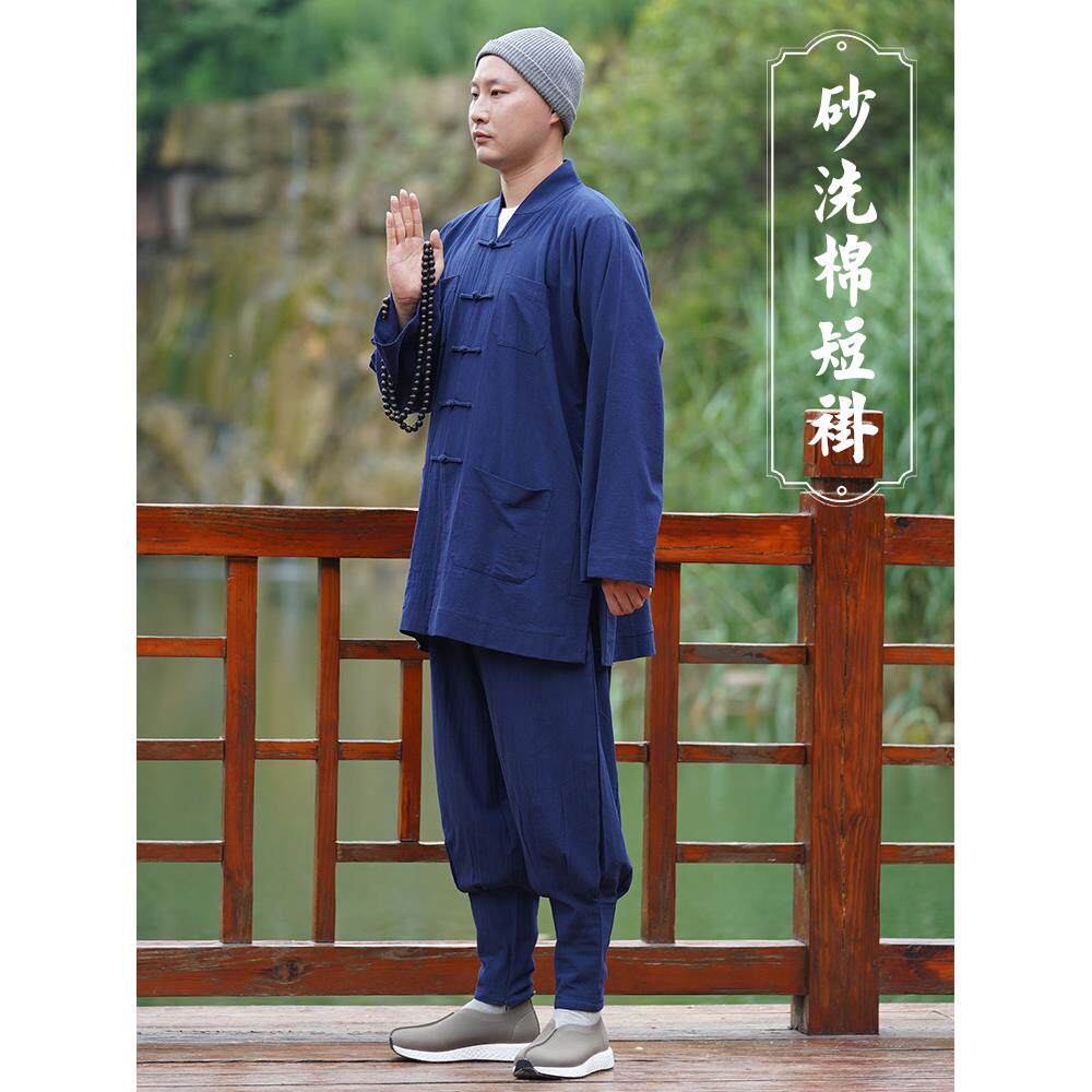 新款僧服短褂男小褂出家人和尚僧人僧侣僧衣春季女比丘尼衣服