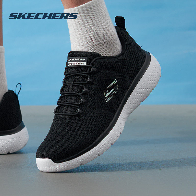 斯凯奇男鞋运动鞋官网新款一脚蹬穿脱健步鞋黑色休闲鞋男士跑步鞋,运动鞋new,运动休闲鞋,淘宝优惠券,粉丝福利购,淘宝优惠卷