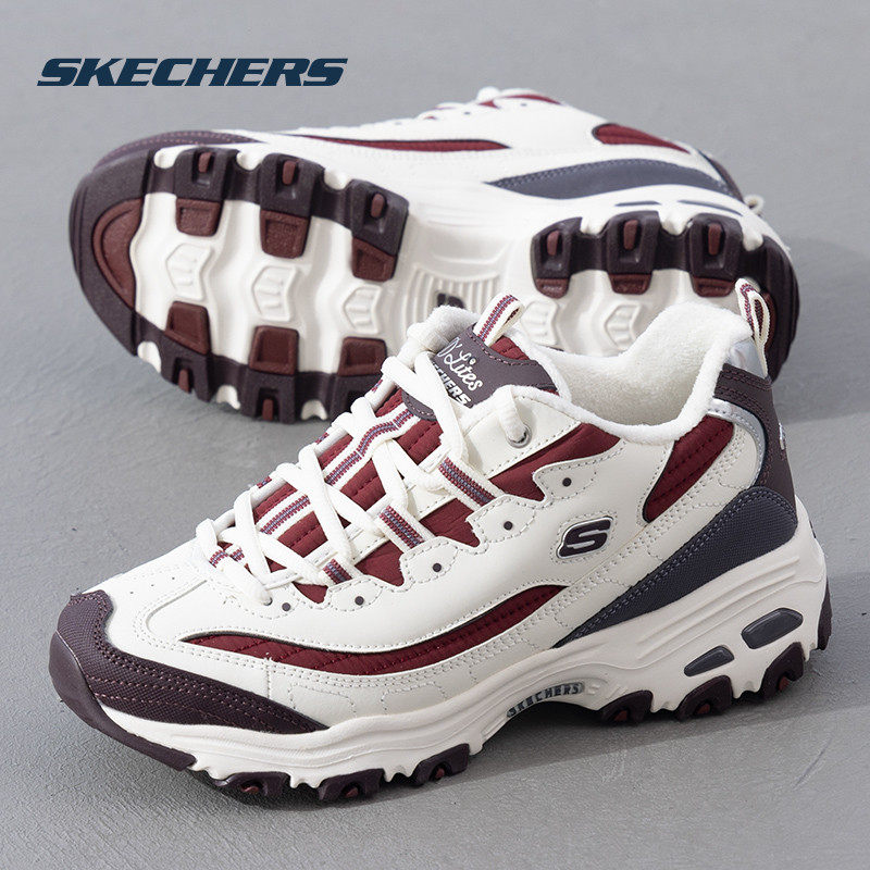 Skechers斯凯奇女鞋冬季新款熊猫鞋加绒保暖运动鞋厚底增高休闲鞋,运动鞋new,运动休闲鞋,淘宝优惠券,粉丝福利购,淘宝优惠卷