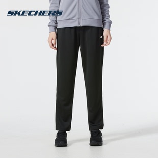健身训练休闲裤 黑色运动裤 针织长 2025春新款 Skechers斯凯奇女裤