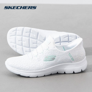 休闲时尚 Skechers斯凯奇休闲鞋 新款 2025春季 一脚穿轻便运动 女鞋