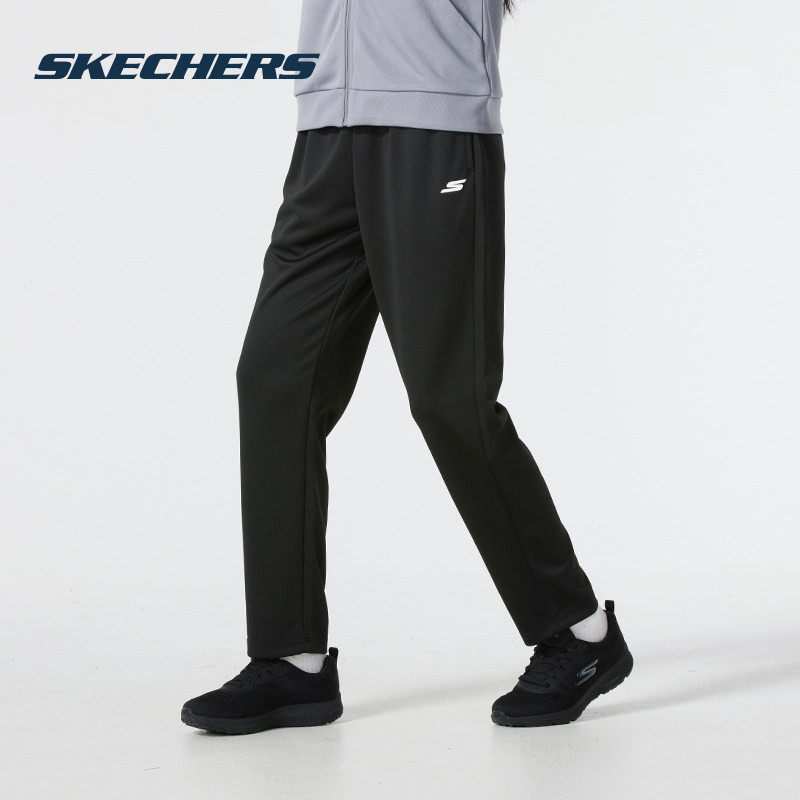 斯凯奇（Skechers）长裤女款春夏2026新款黑色运动裤简约百搭女士