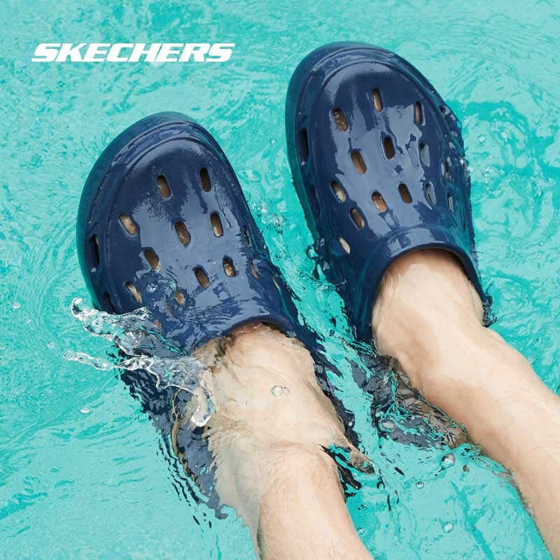 斯凯奇男鞋凉鞋2026新款运动休闲拖鞋透气轻便洞洞鞋男士沙滩鞋子