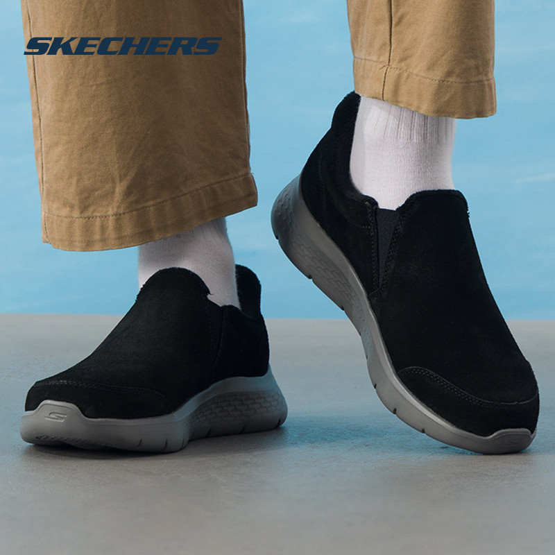 斯凯奇（SKECHERS）男鞋2025秋季新款运动鞋软底跑步一脚穿低帮健
