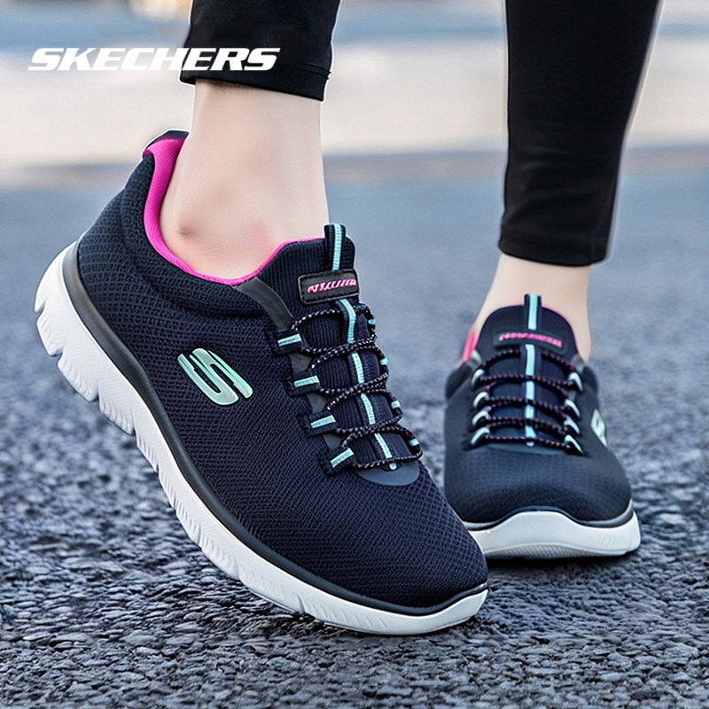 斯凯奇女鞋2026新款运动鞋官方正品休闲鞋软底不累脚妈妈鞋老人鞋