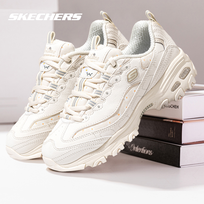 斯凯奇女鞋熊猫鞋秋冬新款运动鞋官方正品休闲鞋厚底小雏菊老爹鞋