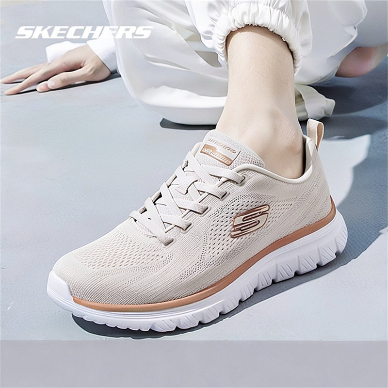 斯凯奇女鞋运动鞋2026新款官方正品休闲鞋子女款跑步鞋软底妈妈鞋