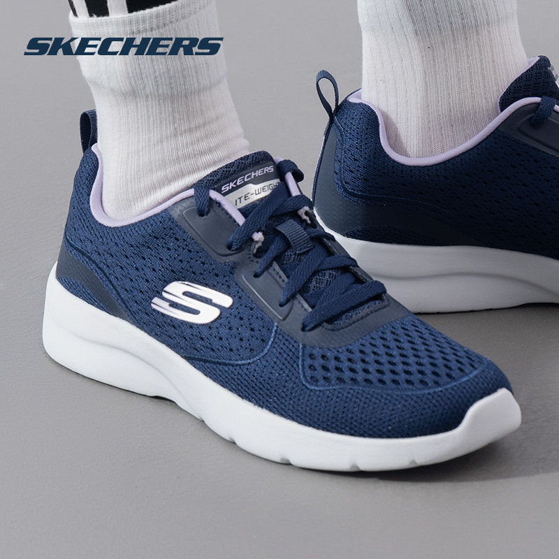 斯凯奇（Skechers）女鞋 运动鞋低帮轻便舒适透气时尚潮流绑带女