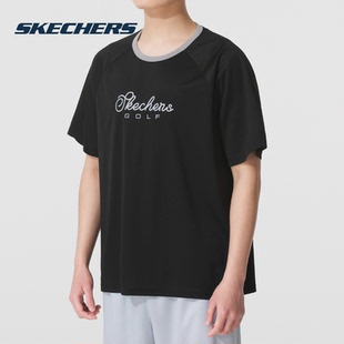 新款 Skechers斯凯奇高尔夫短袖 2025夏季 女装 快干运动上 T恤男装