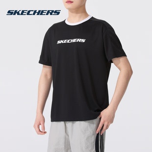 短袖 新款 休闲服上衣运动 2025夏季 Skechers斯凯奇圆领T恤男女装