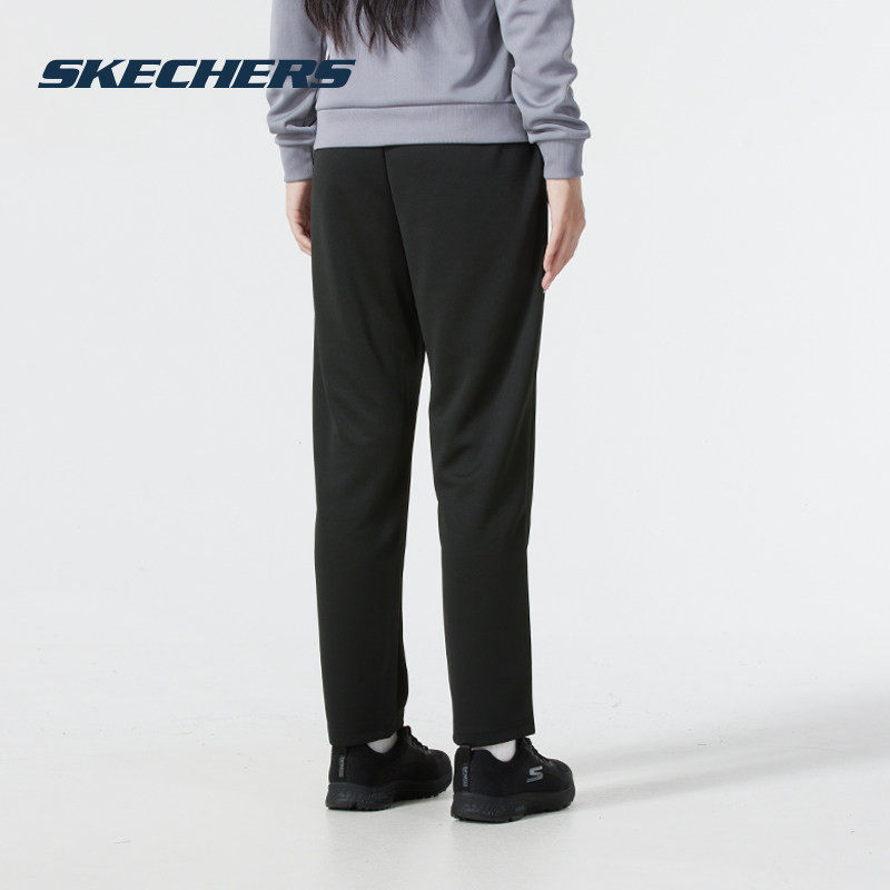 斯凯奇（Skechers）长裤女款春夏2026新款黑色运动裤简约百搭女士