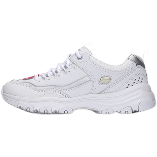 斯凯奇女鞋春秋小白鞋新款运动鞋厚底熊猫鞋老爹鞋女士官方休闲鞋