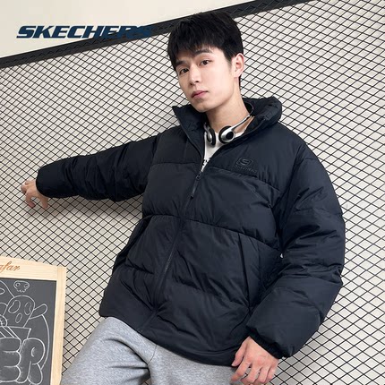 斯凯奇（Skechers）短款羽绒服男女装士同款 24冬季新款服立领