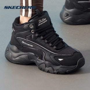 冬季 2025新款 黑色高帮加绒鞋 斯凯奇 运动鞋 女鞋 休闲鞋 Skechers