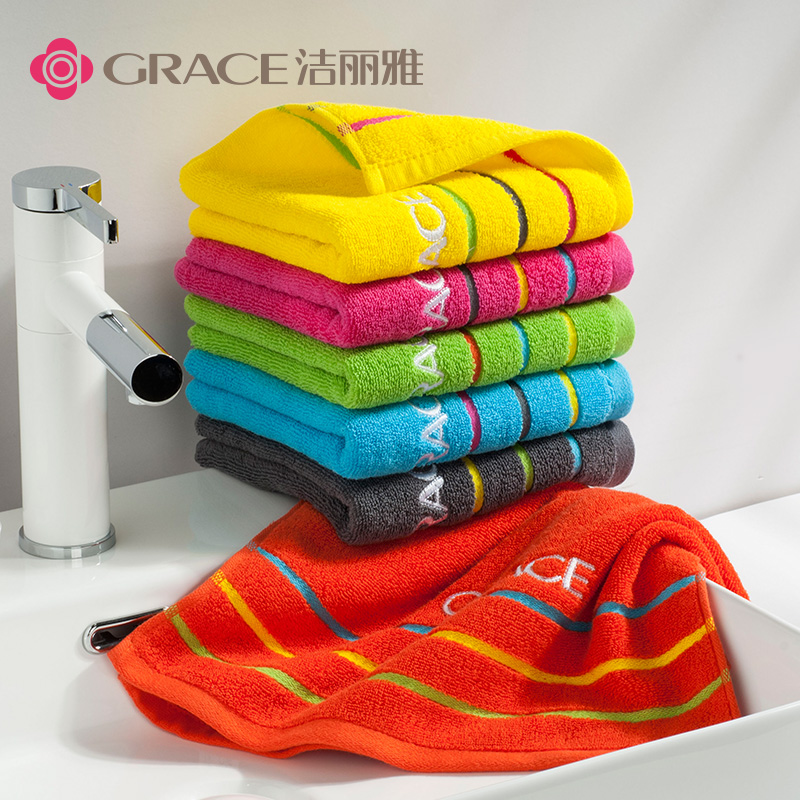 潔麗雅純棉毛巾加厚全棉情侶多彩柔軟吸水成人洗臉家用舒適大面巾在類目 居家布藝, 毛巾/浴巾/浴袍, 毛巾/面巾中 - 來自Buy2taobao.com提供專業的淘寶代購服務